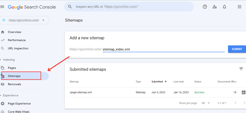 Google Search Console(sitemap)