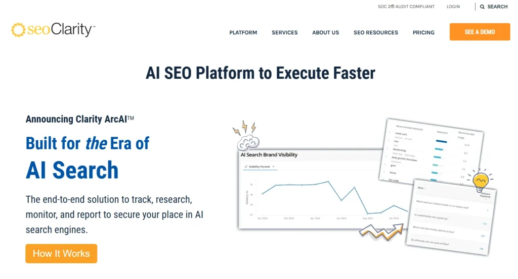 SEO Clarity—Enterprise SEO tool