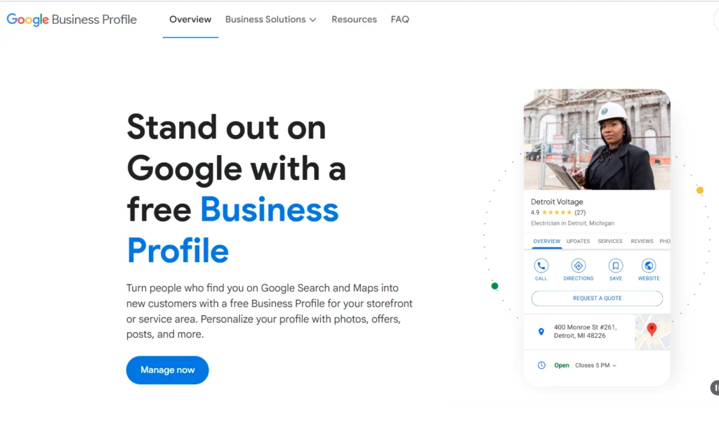 Free SEO Tools (Tested 2025) google business profile home