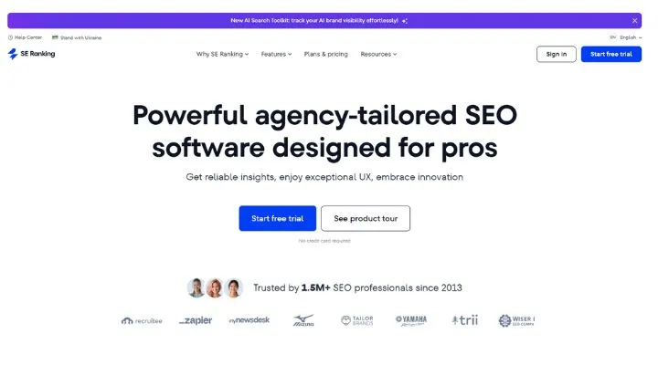 Semrush vs SE Ranking Dashboard